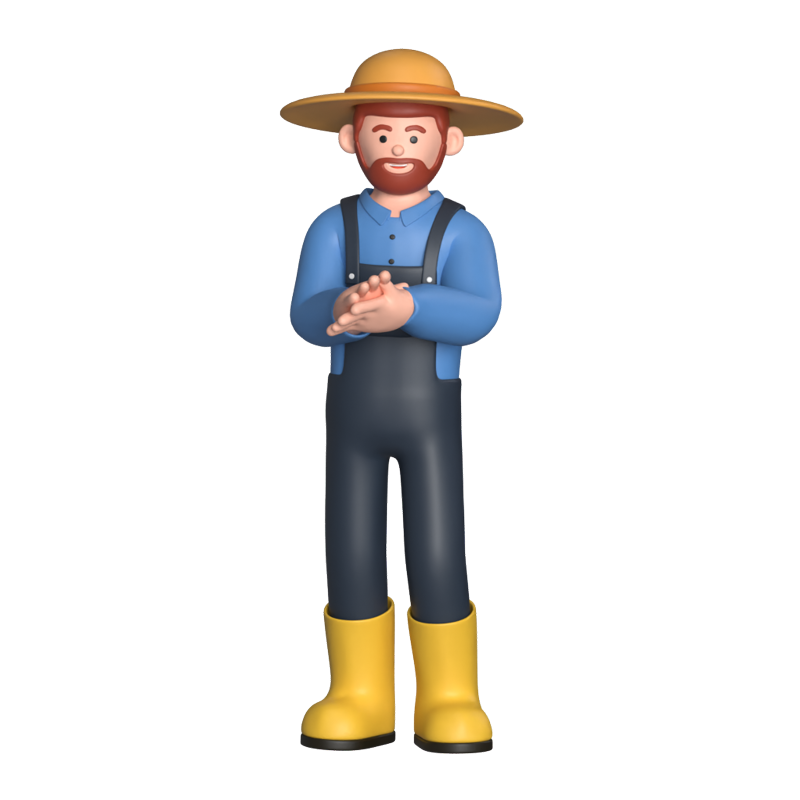 Farmer Stand 3D Graphic