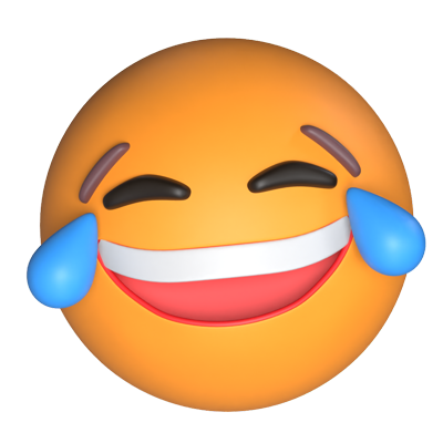 Laugh Face With Tears Of Joy 3D Icon 3D Graphic