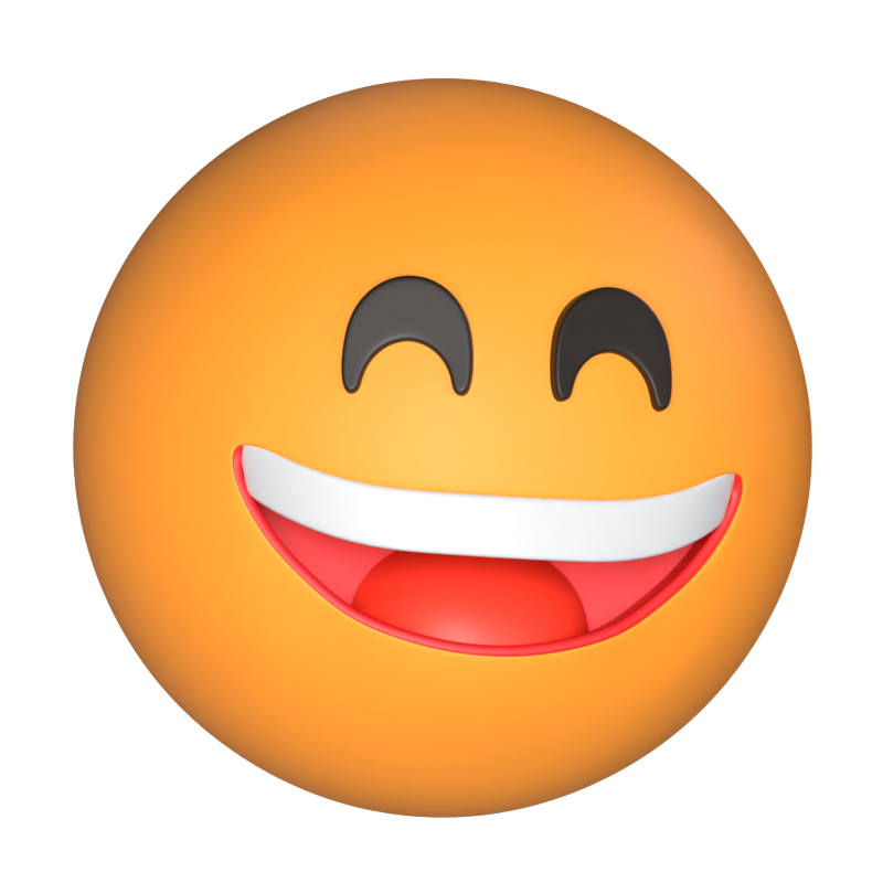 Grinning With Smiling Eyes 3D Model 3D Graphic