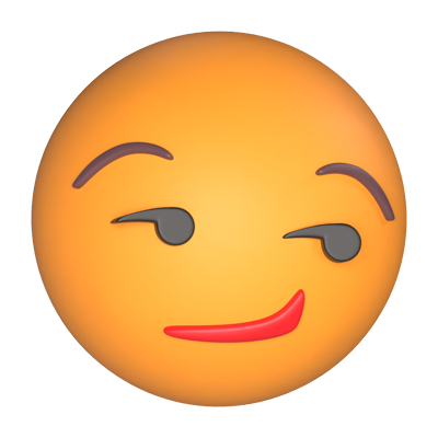Smirking Face Expression 3D Model 3D Graphic