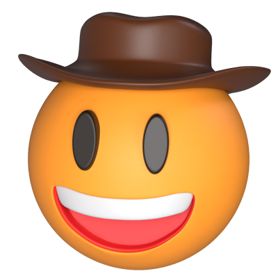 Cowboy Face With A Hat 3D Model 3D Graphic