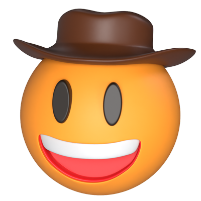 cowboy gesicht mit hut 3d modell 3D Graphic