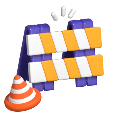 Under Construction Animated 3D Icon 3D Graphic