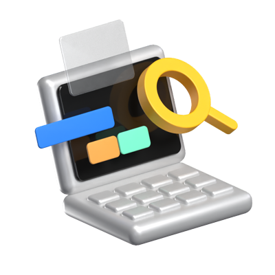 Searching File Animated 3D Icon 3D Graphic