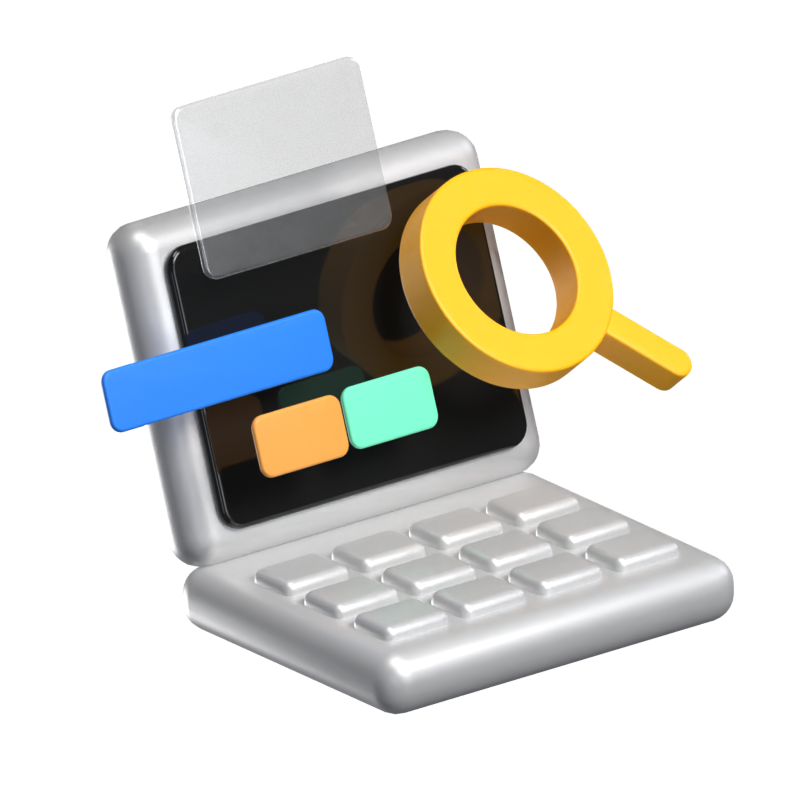 Searching File Animated 3D Icon 3D Graphic