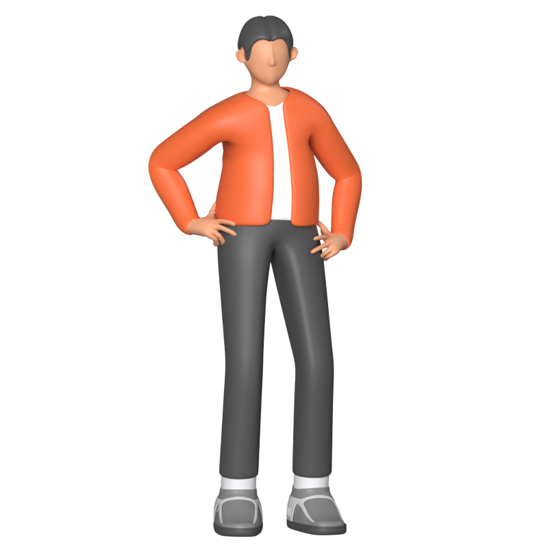 Nice Guy Standing 3D Graphic