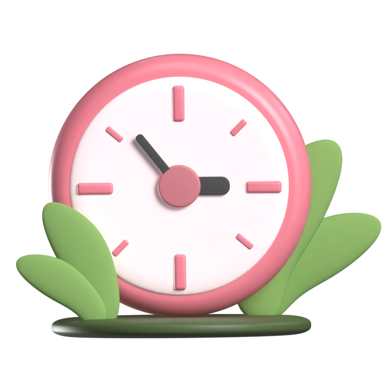 Clock Fun Loading Animated 3D Icon 3D Graphic