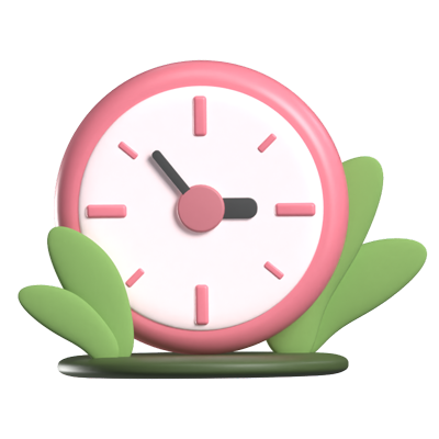 Clock Fun Loading Animated 3D Icon 3D Graphic