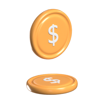 Coins Fun Loading Animated 3D Icon 3D Graphic