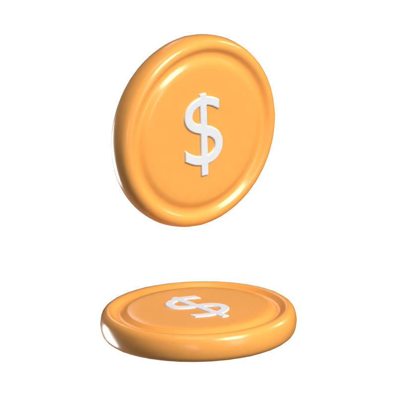 Coins Fun Loading Animated 3D Icon 3D Graphic