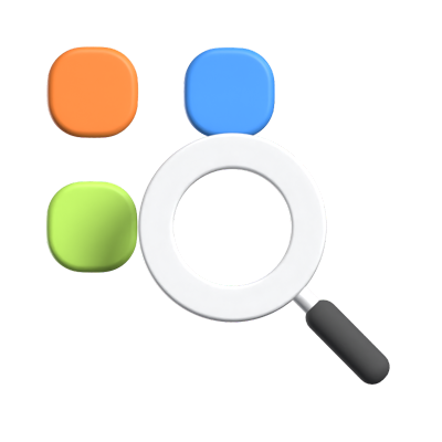 Searching Item Animated 3D Icon 3D Graphic