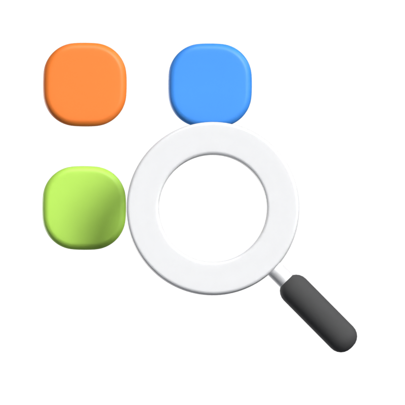 Searching Item Animated 3D Icon 3D Graphic