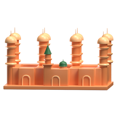 Nabawi Mosque 3D Icon Model 3D Graphic