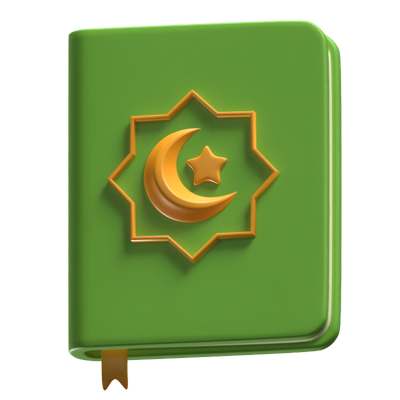Holy Quran 3D Icon Model 3D Graphic