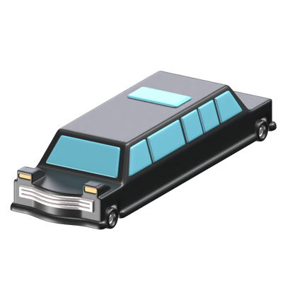Limousine 3D Vehicle Icon Model 3D Graphic