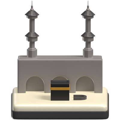Masjid al-Haram 3D Icon Model 3D Graphic