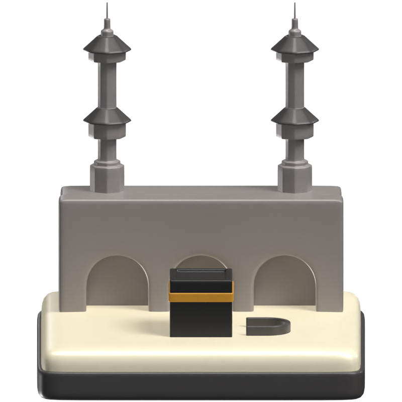 Masjid al-Haram 3D-Symbol Modell