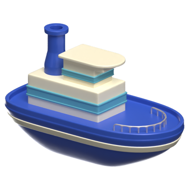 Ship 3D Transportation Vehicle Icon Model 3D Graphic