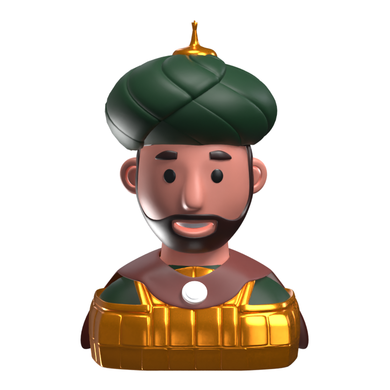 Kaiser 3D Icon Modell