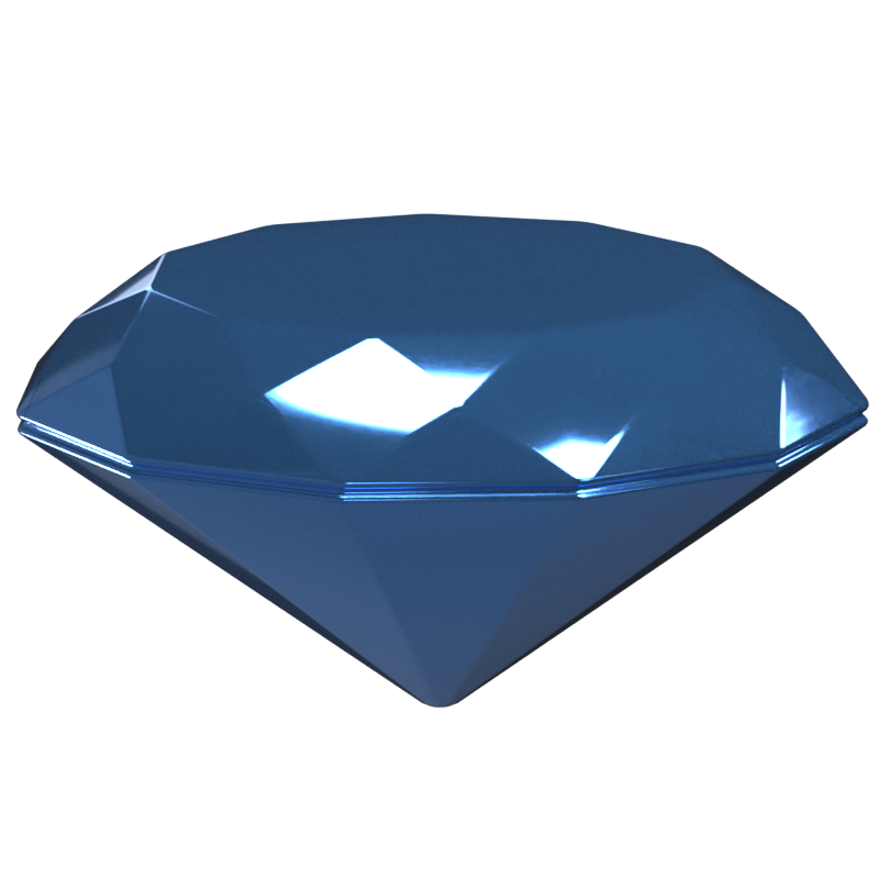 Diamant 3D-Symbol Modell