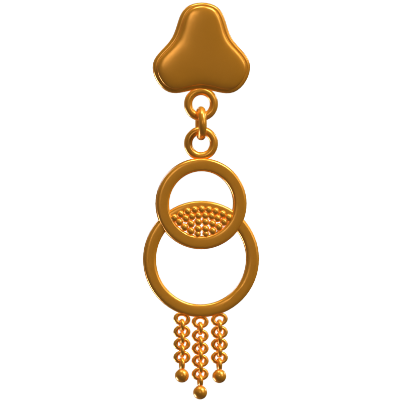 Earring 3D Jewelry Icon Model