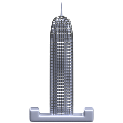 Doha Tower 3D Building Icon Model 3D Graphic