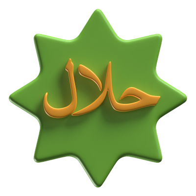 Halal Sign 3D Icon Model 3D Graphic