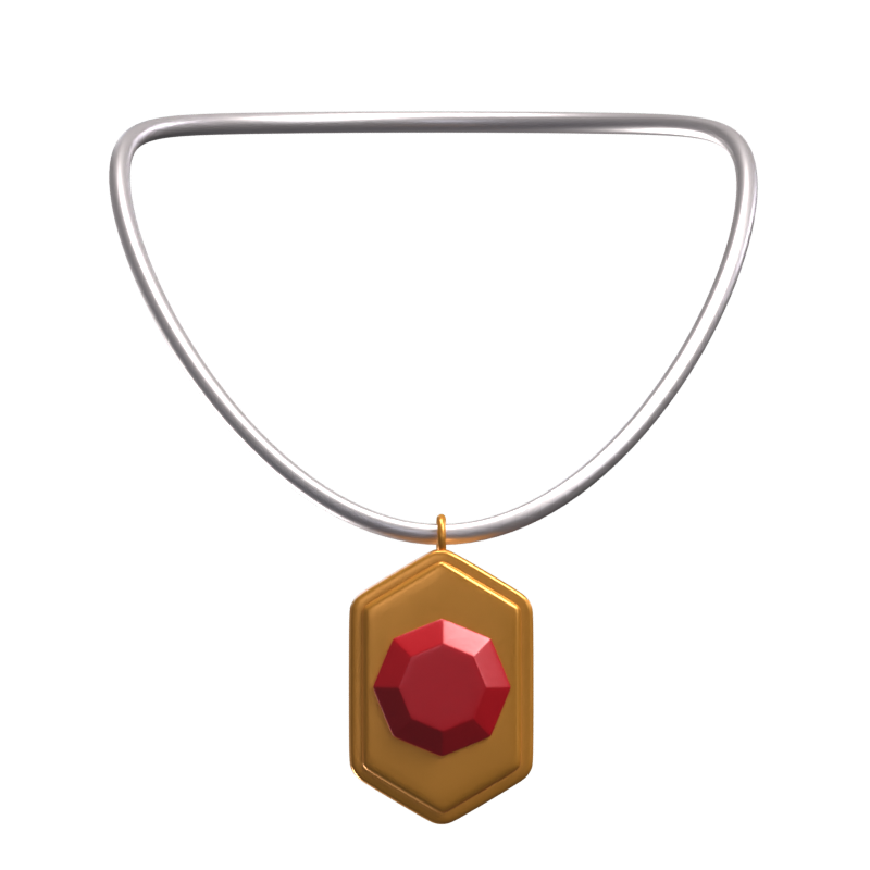 Necklace 3D Jewelry Icon