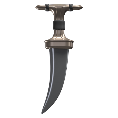 Dagger 3D Weapon Icon Model 3D Graphic