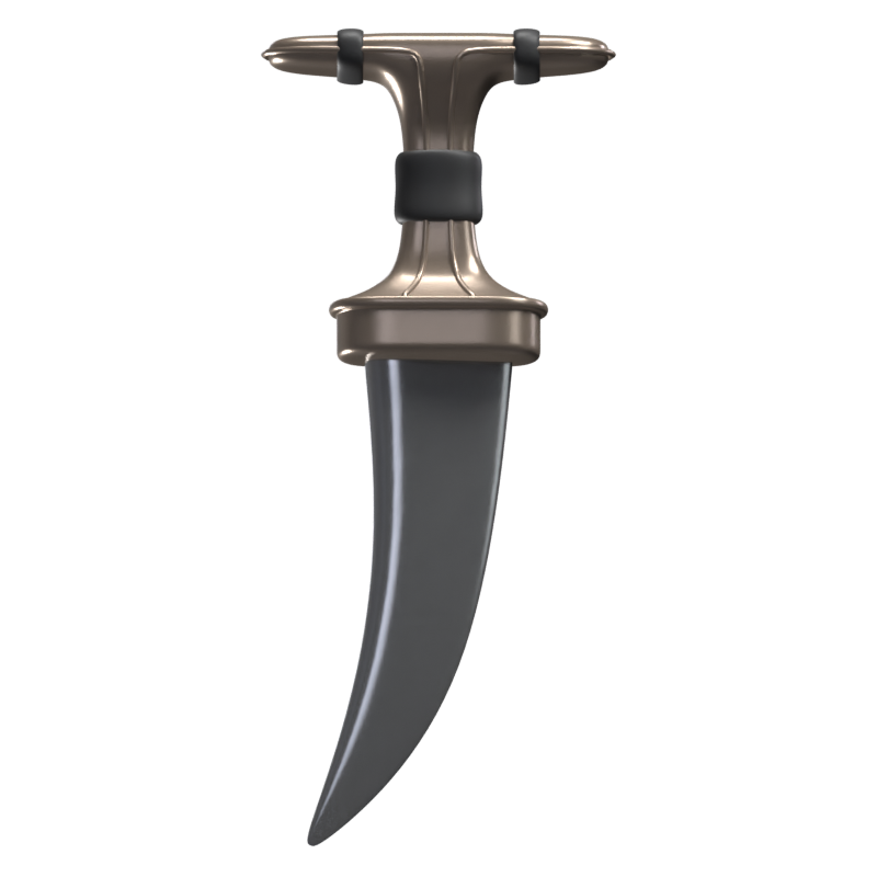 Dagger 3D Weapon Icon Model