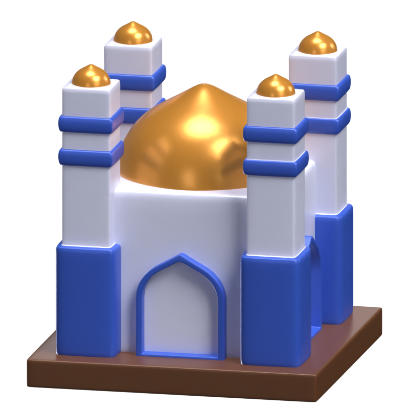 Moschee 3D Icon Modell