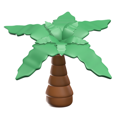 Palm Tree 3D Icon Model 3D Graphic