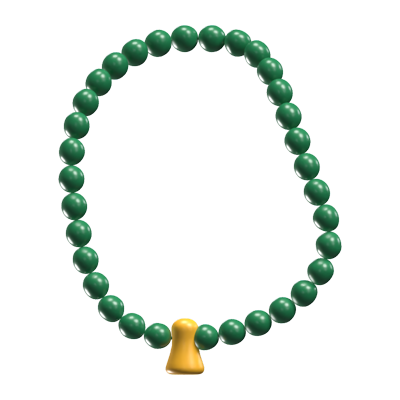 Praying Beads 3D Icon Model 3D Graphic