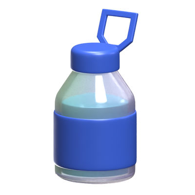 Zam-Zam Water Bottle 3D Icon Model 3D Graphic