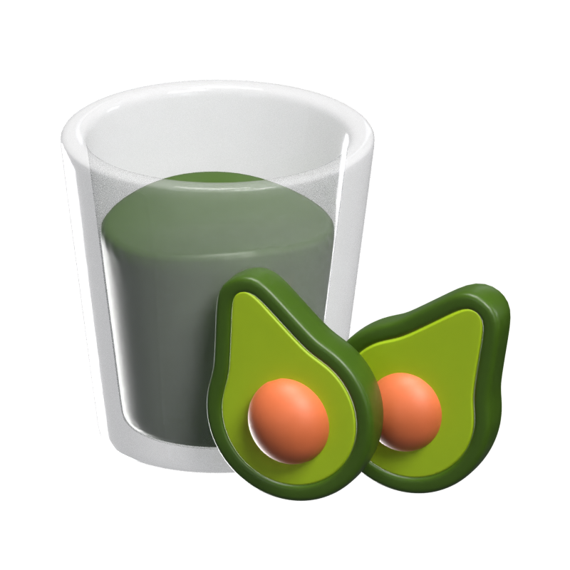 Avocado Juice 3D Model 3D Graphic