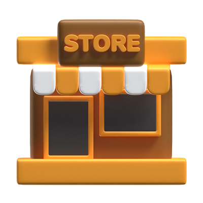 3D Grocery Store Model 3D Graphic