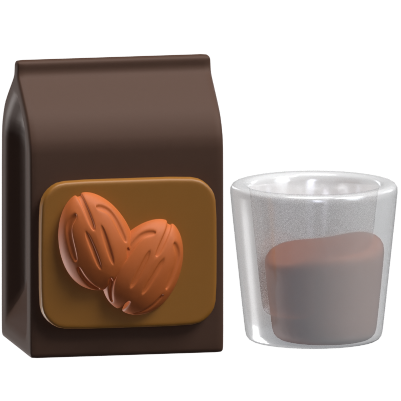 3D Almond Milk Model 3D Graphic