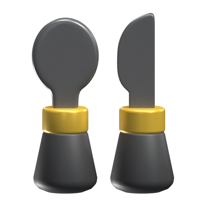 Cutlery 3D Icon Model 3D Graphic