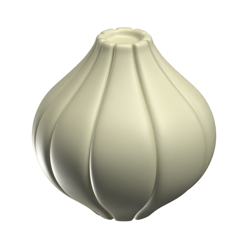 Knoblauch 3D-Symbol Modell 3D Graphic