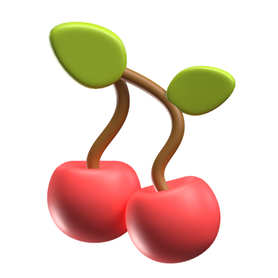 Two Cherries 3D Model 3D Graphic