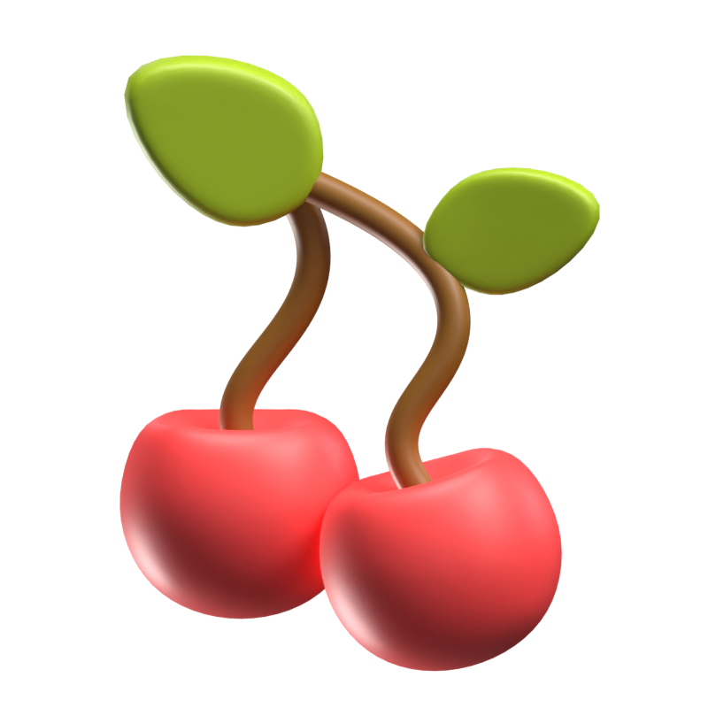 Two Cherries 3D Model 3D Graphic