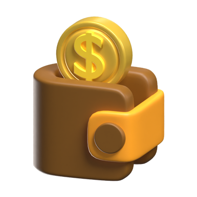 Wallet 3D Icon Model 3D Graphic
