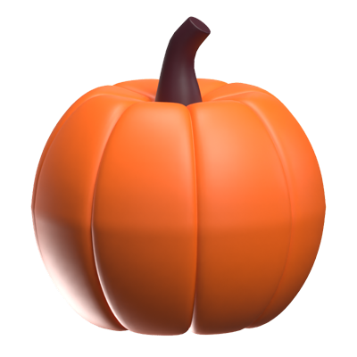 Pumpkin 3D Icon Model 3D Graphic