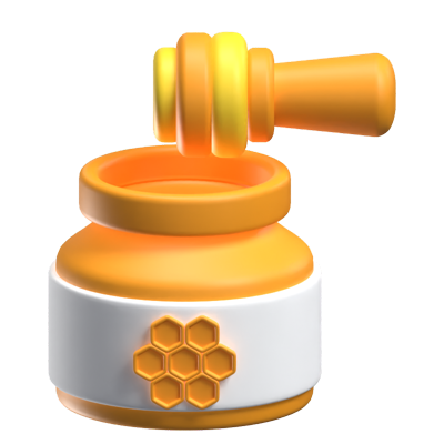 Honey 3D Icon Model 3D Graphic