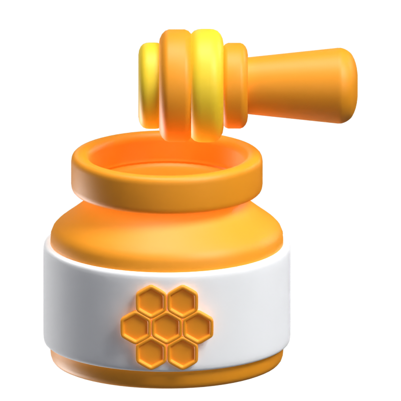 Honey 3D Icon Model 3D Graphic