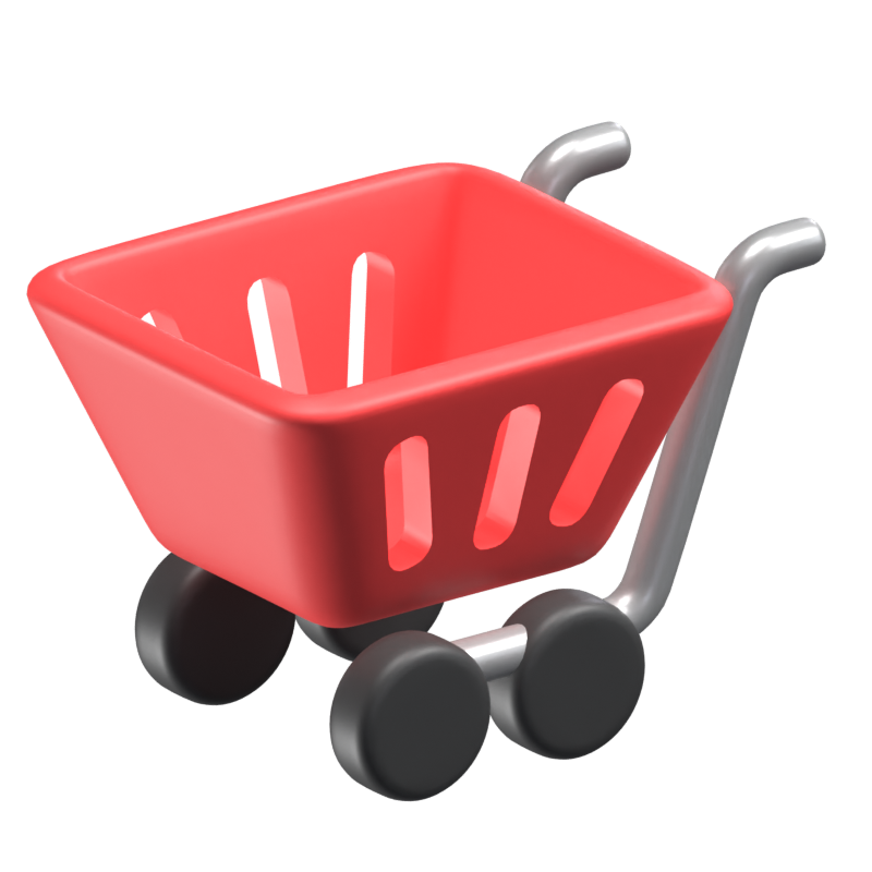 Cart 3D Icon Model 3D Graphic