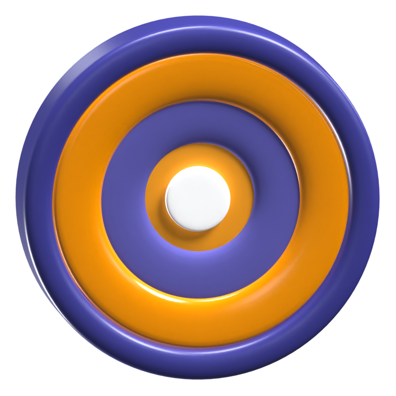 Target 3D Icon Model