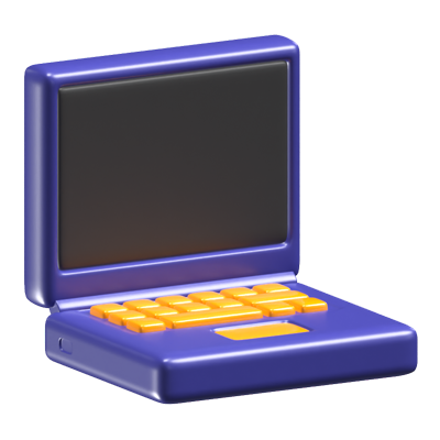 Laptop 3D Icon Model 3D Graphic