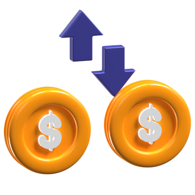 Financial Profit 3D Icon Model 3D Graphic
