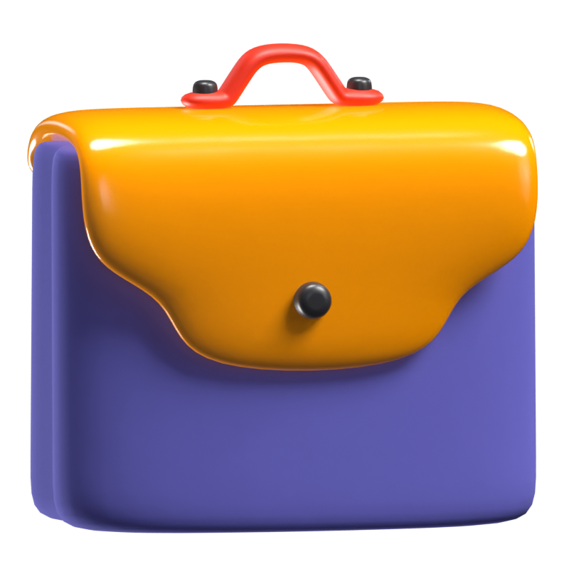 Briefcase 3D Icon Model 3D Graphic